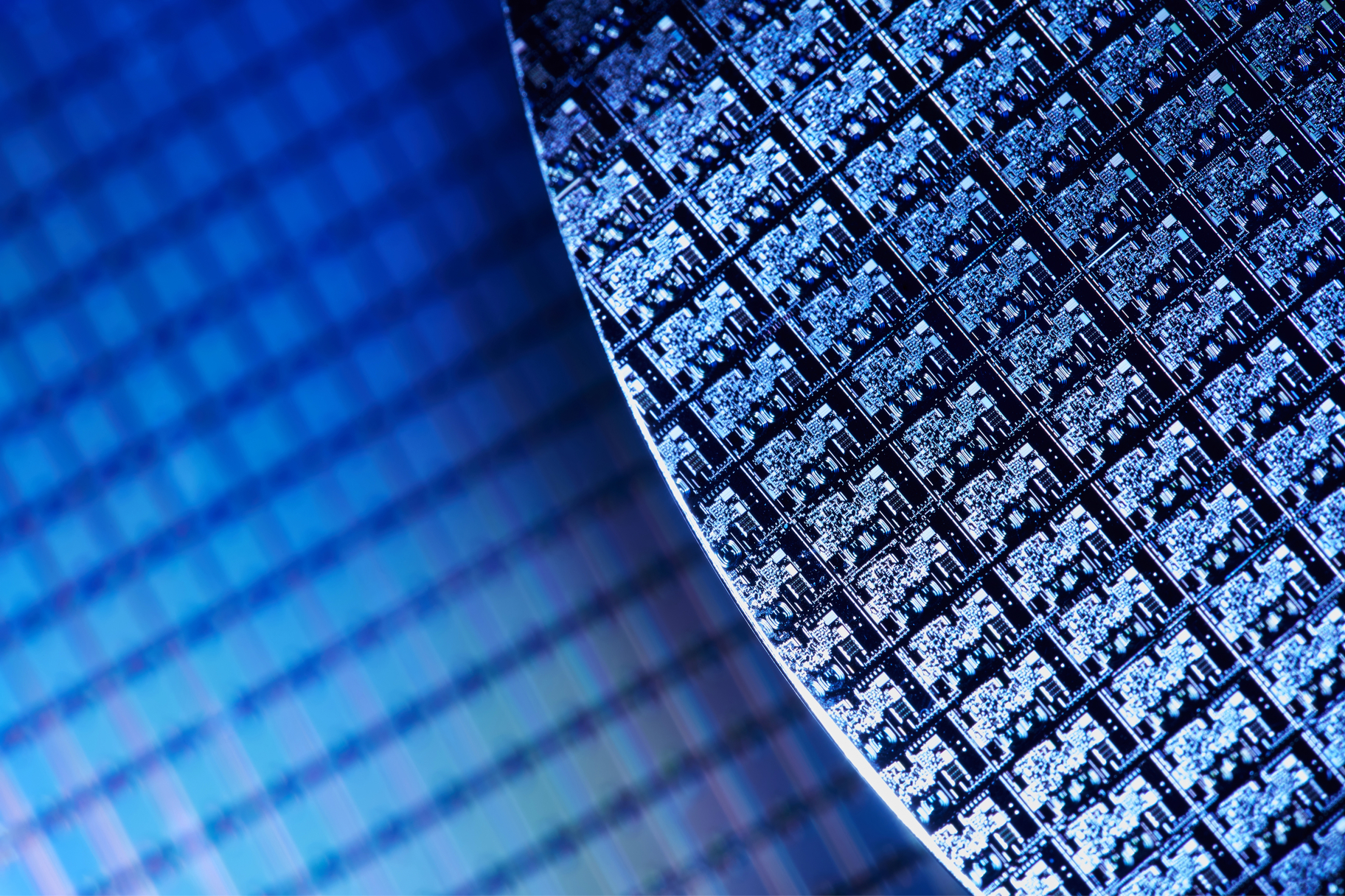 Decorative image of silicon wafer